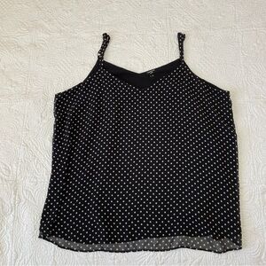 Torrid Women’s Size 3X Sophie Black and White polka dot spaghetti strap top